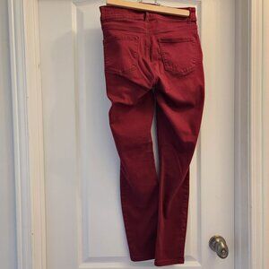 R Jeans Burgundy High Rise Womens size 29 Casual Fun Trendy Movie night